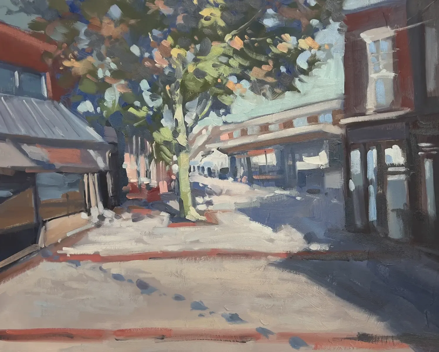 Afternoon in Northwich, painting by Szabolcs Brezovsky