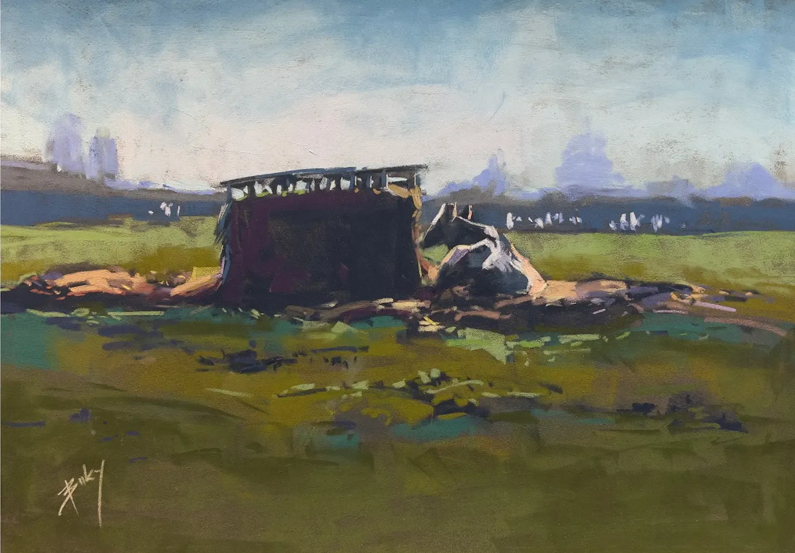 Chill, painting by Szabolcs Brezovsky