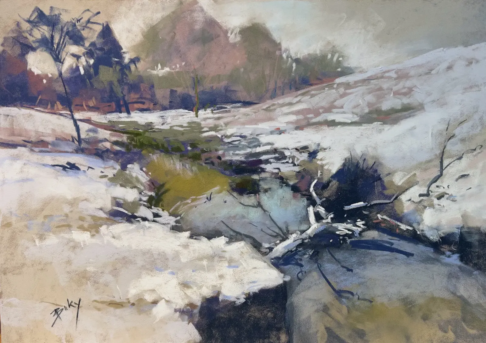 Moody Tatton Park, painting by Szabolcs Brezovsky