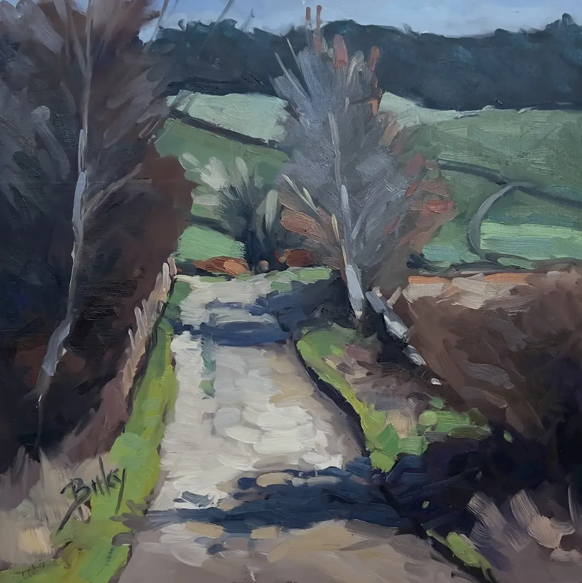 The High Track, painting by Szabolcs Brezovsky